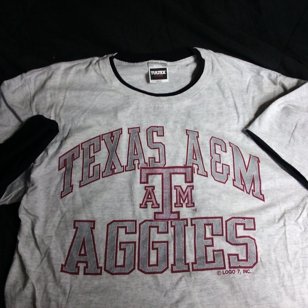 Vintage Texas A&M Aggies Double Sleeve T-Shirt